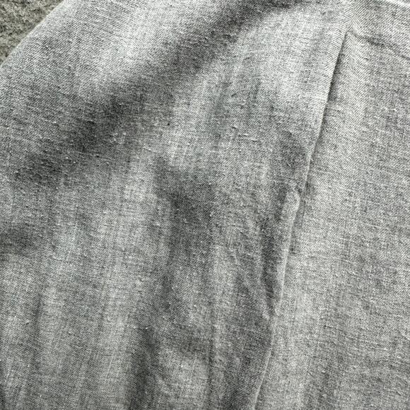 J Crew Brushed Twill Long Sleeve Button Down Shirt Mens Large Slim Gray BJ446 - Picture 7 of 12